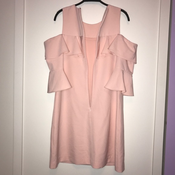 Eliza J Cold Shoulder Ruffle Cocktail Dress - Picture 15 of 16